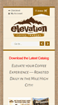 Mobile Screenshot of elevationcoffee.com