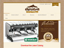 Tablet Screenshot of elevationcoffee.com